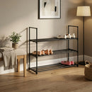 CARLA HOME 3 Tier Metal Shoe Rack - Free Standing Organiser - Black - Basic - Steel-6