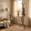 CARLA HOME Metal Coat Rack Stand - 12 Hook Clothes Hanger - Black - Garment Rack-5