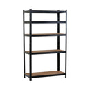 CARLA HOME 5 Tier Steel Shelving Unit - Garage Storage Shelf - Black - Modern-8