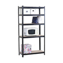 CARLA HOME 5 Tier Steel Shelving Unit - Garage Storage Shelf - Black - Modern-9