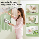 CARLA HOME Wall Mounted Clothes Drying Rack - Foldable - Balcony Folding Clothes - White-8