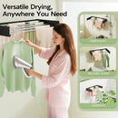 CARLA HOME Wall Mounted Clothes Drying Rack - Foldable - Balcony Folding Clothes - Black-8