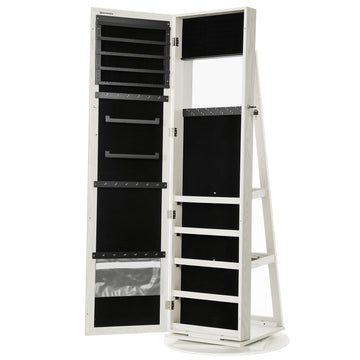 Full Length Mirror Jewelry Cabinet - 0