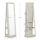 Full Length Mirror Jewelry Cabinet-8