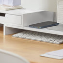 White Monitor Stand with Drawers-8