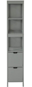 Tall Cabinet Shelf Drawer, Grey-6