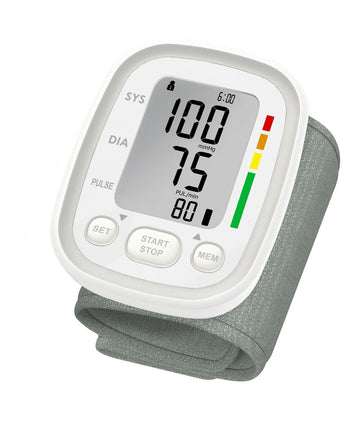 Automatic Digital Wrist Blood Pressure Monitor White - 0