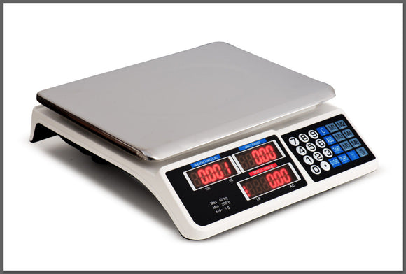 Digital Kitchen Scale Electronic 40KG 1g Increment White