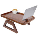 Smart Design Acacia Sofa Armrest Tray-3