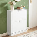 2 Drawer Shoe Cabinet Storage Unit-3