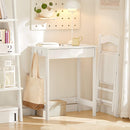 Small White Desk with Drawer Hooks-2
