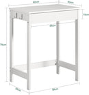 Small White Desk with Drawer Hooks-3