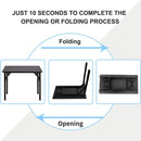 Sturdy and Heavy Duty Foldable Office Computer Desk (Walnut, 80cm)-3