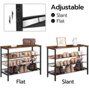 4-Tier Shoe Rack, Industrial Shoe Organizer Storage Bench-2