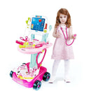 Kids Children's Doctors Medical Cart & ECG Machine for Toddler Play-2