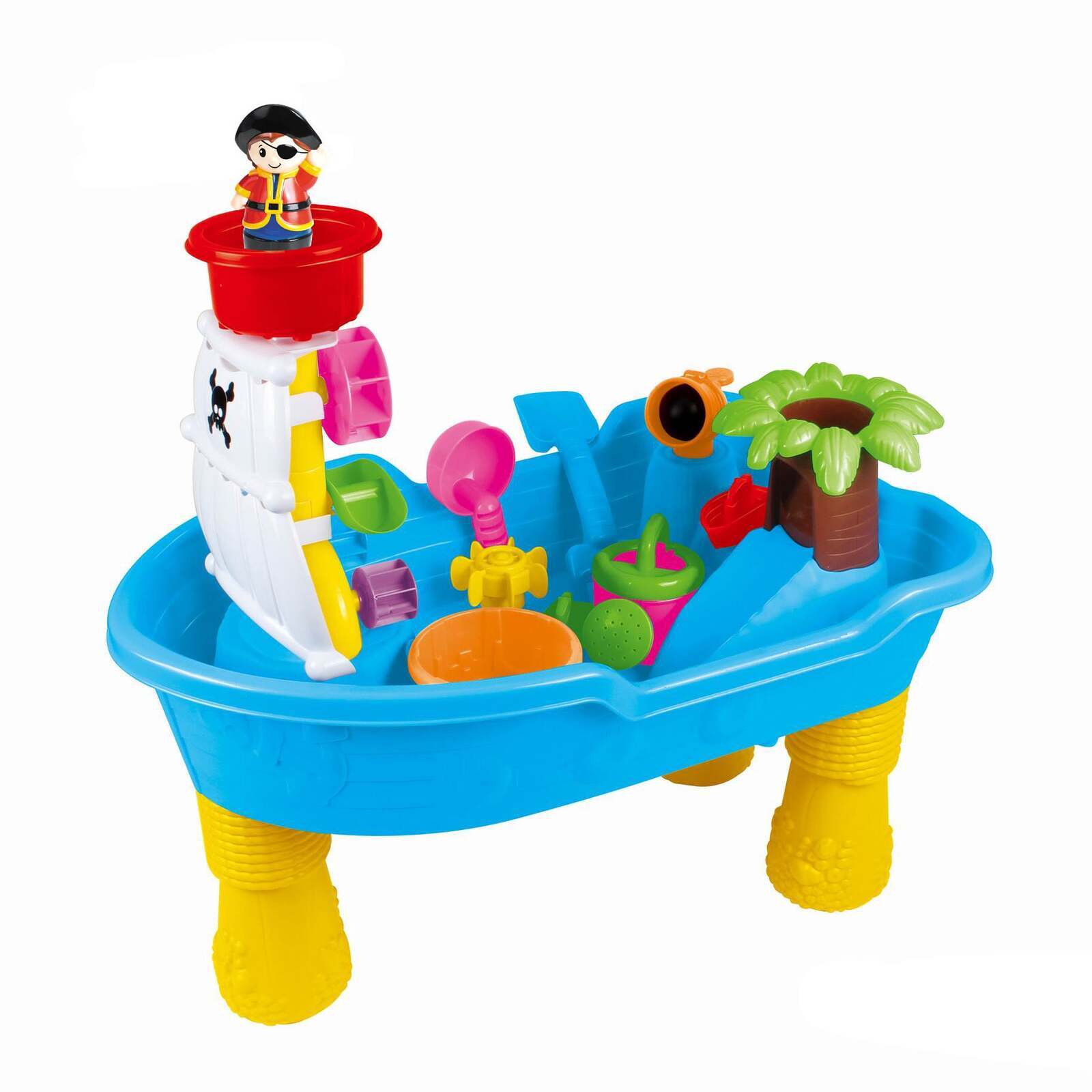 Children's Pirate Theme Ship Sand & Water Table for Creative Play - 0