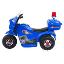 Children's Electric Ride-on Motorcycle (Blue) Rechargeable, Up To 1Hr-3