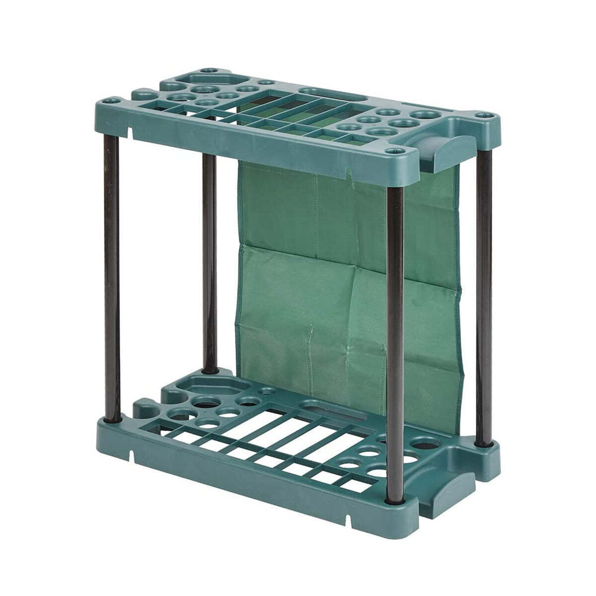 Organising Storage Rack for Garden Tools (Green) & Keep the Shed Tidy - 0