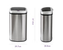 50L Stainless Steel Motion Sensor Rubbish Bin-2