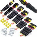 708PCS Car Waterproof Electrical Wire Connectors Plug Terminals Kits 1/2/3/4 Pin-3