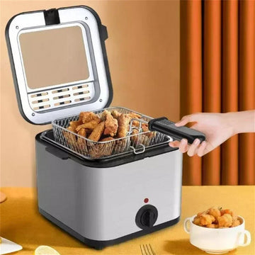Electric Deep Fryer 2.5L French Frie Machine Oil Hot Pot Fried Chicken Grill - 0