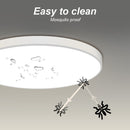 30cm white LED Ceiling Light  Round 18W / 24W Oyster Lamp Modern Cool White Light-5