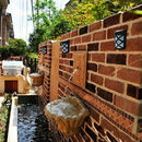 Outdoor Solar Wall Lights Door Garden Step Bright 6 LED Fence Light Path Lamp AU-5