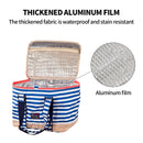 Blue Insulated Picnic Bag Thermal Cooler Portable Lunch Food Tote Carry Storage Bag-5