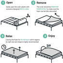 7 Zone Memory Foam Topper Mattress Toppers Cool Gel Pad Mat Medium Firm 8cm Thick 183cm x 203cm-4