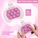 Rechargeable 3 Types Pop Push it Game Controller Sensory Fidget Toy Electronic Whack Mole pink-4