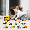 Toddler Toys Truck Carrier & 6 Mini Cars Play Set Transport Car Toy Lorry Kids-4