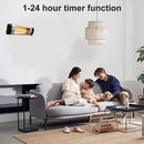 Infrared Electric Wall Heater Patio Bathroom Heat Waterproof Strip with Remote-3