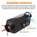 12V Diesel Heater 5KW Air Tank Remote Control LCD Thermostat Caravan Motorhome-6