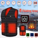S Electric Vest Heated Jacket USB Thermal Warm Heat Pad Winter Body Warmer Unisex-2