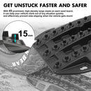 X-BULL Mini Recovery Tracks Traction Boards Sand Mud Snow 4WD 4x4 Vehicle 1 Pair Black-3