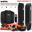 X-BULL Winch Recovery Kit Snatch Strap Off Road 4WD with Mini Recovery Tracks Boards-1