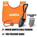 X-BULL Winch Recovery Kit 13PCS Recovery tracks /Snatch Strap Off Road 4X4-6