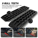X-BULL Recovery tracks / Sand tracks / Mud tracks / Off Road 4WD 4x4 Car 2pcs Gen 3.0 - Black-8
