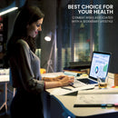 FORTIA 98W x 98W x 48D Dual-Motor 80kg Load Adjustable Electric Sit to Stand Up Corner Desk - White/White Frame-8