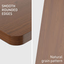 Fortia 140 x 60cm Desktop for Height Adjustable Electric Standing Desk, Walnut Style-4