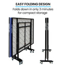 Proflex Premium Outdoor Table Tennis Table, with 4 Player Ping Pong Paddle and Pingpong Ball Pack-6