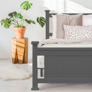 KINGSTON SLUMBER King Single Wooden Timber Bed Frame, Grey-8
