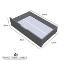 Kingston Slumber Trundle Storage Under Bunk Bed Drawers, 2 Pieces, Grey-2