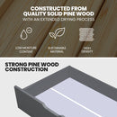 Kingston Slumber Trundle Storage Under Bunk Bed Drawers, 2 Pieces, Grey-3