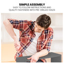 KINGSTON SLUMBER Single Bunk Bed Frame, Solid Pine 2-in-1 Modular Design Convert to 2 Single Beds, Grey-9