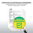 KINGSTON SLUMBER Wooden Kids Single Loft Bed Frame with Pull Out Desk, Storage Drawers, Cabinet - White-11