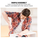 KINGSTON SLUMBER Wooden Kids Single Loft Bed Frame with Pull Out Desk, Storage Drawers, Cabinet - White-10