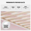 KINGSTON SLUMBER Wooden Kids Single Loft Bed Frame with Pull Out Desk, Storage Drawers, Cabinet - White-6