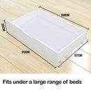 Kingston Slumber Trundle Under Bed Storage Drawers, 2 Pieces, White-2