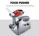 EUROCHEF Electric Meat Grinder, Stainless Steel Mincer Sausage Filler Kibbe Maker, Silver-5